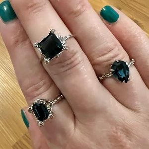 Set of 3 Fragrant Jewels Stargazing Satin Collection Rings